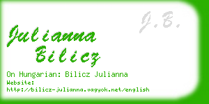 julianna bilicz business card